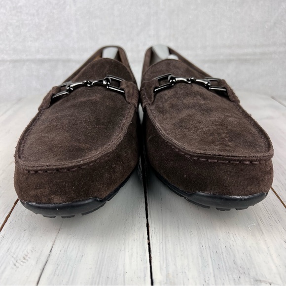 480egu FootJoy FClub casual brown suede driving loafers men size 11